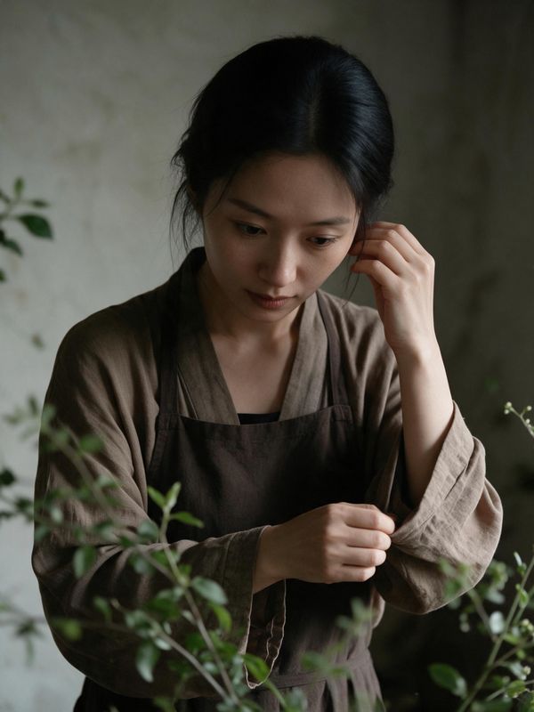 柔光漫进花艺工作室，她正修剪当季花枝 - 08